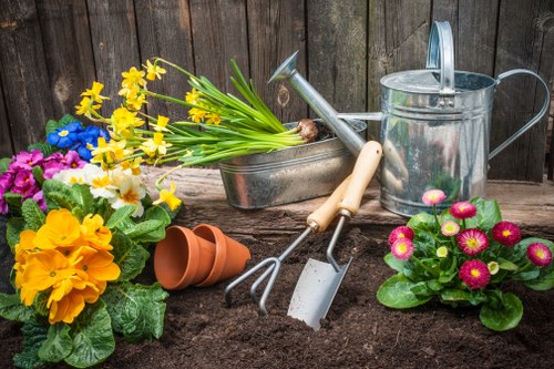 Preparing a Chessington garden for landscaping with groundwork and layout changes