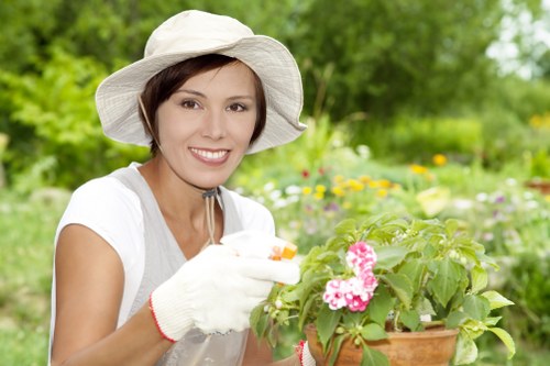 Waste removal and site clearance during landscaping services