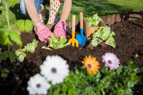 Accessible local landscaping content shown on a digital device